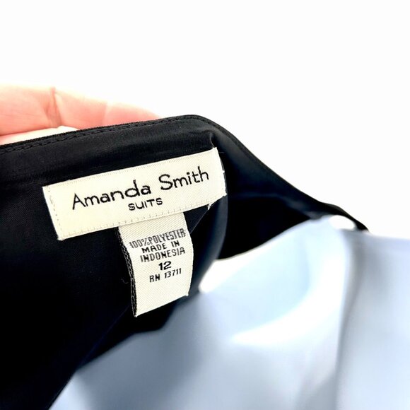 AMANDA SMITH SUITS BLACK SLEEVELESS SHELL TOP - 12 - Picture 4 of 4